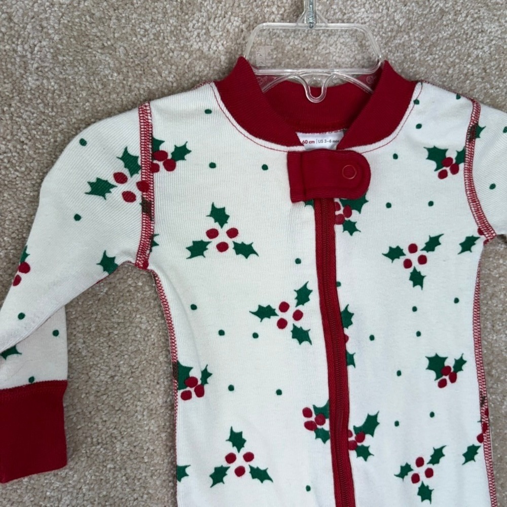 Hanna Andersson Christmas Pajamas pjs Size‎ 3-6M 60cm Organic Cotton Holiday